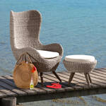 Produktbild fr 'Wetterfester Beistelltisch aus innovativem Materialmix, Fuablage, Ablagetisch'