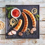 Produktbild fr 'Erlesene Gourmet-Bratwrste vom Wagyu-Rind, Iberico- und Klosterschwein'