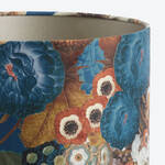 Produktbild fr 'Textiler Lampenschirm mit edlem Blumenprint fr Tischleuchten, Zylinder, Lampenschirm, Tischleuchte'