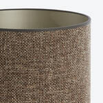 Produktbild fr 'Textiler Lampenschirm in Tweedoptik braun fr Stehlampen, Zylinder, Lampenschirm,'