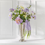 Produktbild fr 'Modern gebundenes Bouquet mit fliederfarbenen Blhern, Blumenstrau, Knstliche Blumen'