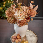 Produktbild fr 'Goldfarbenes Blumenarrangement fr Ihre Festtagstafel, knstliche Blumen, Heimdekoration, Blumenstrau'
