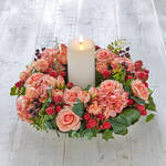 Produktbild fr 'Sommerlicher Rosenkranz mit Hortensien und Brombeeren'