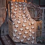Produktbild fr 'Wrmende Walk-Wolldecke mit Schfchen-Relief-Motiv'