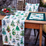 Produktbild fr 'Tischsets Weihnachtswald: Authentischer Httenzauber in Atelierqualitt'