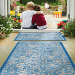 Produktbild fr 'Saugstarke Matte Blue Flower hlt 95 % Schmutz zurck'