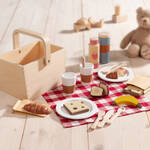 Produktbild fr 'Picknickkorb-Spielset aus Holz mit viel Zubehr'