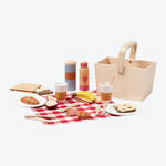 Produktbild fr 'Picknickkorb-Spielset aus Holz mit viel Zubehr'