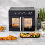 Produktbild fr 'Groer 24 Liter Airfryer-Grillbackofen, trennbar in separat steuerbare Garkammern'