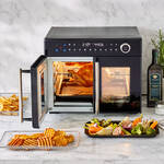 Produktbild fr 'Groer 24 Liter Airfryer-Grillbackofen, trennbar in separat steuerbare Garkammern'