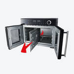 Produktbild fr 'Groer 24 Liter Airfryer-Grillbackofen, trennbar in separat steuerbare Garkammern'