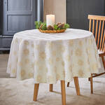 Produktbild fr 'Elegante Jacquard-Tischdecke mit Sternen-Muster und Glanzeffekt'