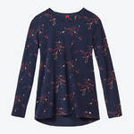 Produktbild fr 'Gemustertes Kombishirt zur Bio-Baumwoll Mix & Match Kollektion, Nachtwsche, Pyjama, Schlafbekleidung, Loungewear, Nachthemd'