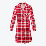 Produktbild fr 'Weiches Baumwoll-Nachthemd mit klassischem Karomuster, Nachtwsche, Pyjama, Schlafbekleidung, Loungewear, Schlafanzug'