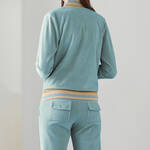 Produktbild fr 'Sportiver Wellness-Anzug aus weichem Nicki-Stoff, Nachtwsche, Pyjama, Schlafbekleidung, Loungewear, Nachthemd, Schlafanzug'