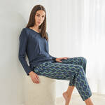 Produktbild fr 'Gepflegte Pyjamahose mit Grafikprint zum Mixen & Matchen, Nachtwsche, Pyjama, Schlafbekleidung, Loungewear, Nachthemd, Schlafan'