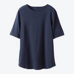 Produktbild fr 'Basic Halbarm-Shirt Navy zur Komfort-Mix-Nachtwsche'