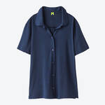 Produktbild fr 'Schickes Blusenshirt navy mit Bubikragen'