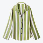 Produktbild fr 'Pyjama - klassisch gestreift, Grn-Natur, 60 % Baumwolle, 40 % Modal, Gren 36 bis 54'