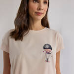 Produktbild f�r 'Kurzarm-Shirt - Baumwoll-Modal-Mix, Ballon-Print, Gr��e 36-48'