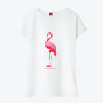 Produktbild f�r 'Damen-Nachtw�sche-Kurzarm-Shirt mit Flamingo-Print'