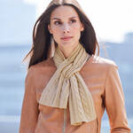 Produktbild f�r 'Zopfmuster-Kaschmirschal immer perfekt gestylt, Halstuch, Tuch, Rundschal'