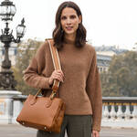 Produktbild f�r 'Modische Lederhandtasche made in Italy'