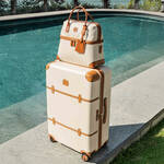 Produktbild fr ' Elegante Reisetasche 28 l - mit Lederbesatz, 43 x 19 x 28 cm (B/T/H)'