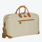 Produktbild fr ' Elegante Reisetasche 28 l - mit Lederbesatz, 43 x 19 x 28 cm (B/T/H)'