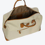 Produktbild fr ' Elegante Reisetasche 28 l - mit Lederbesatz, 43 x 19 x 28 cm (B/T/H)'