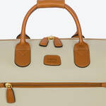 Produktbild fr ' Elegante Reisetasche 28 l - mit Lederbesatz, 43 x 19 x 28 cm (B/T/H)'