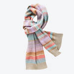 Produktbild fr 'Schal mit Streifen - sanfte Pastell-Tne, 30/200 cm'