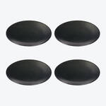 Produktbild fr '4er-Set Speiseteller,  27,5 cm - Lambert Geschirr Kaori, Steinzeug, Schwarz, mit Finish in edler Rochenhaut-Optik'
