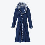 Produktbild fr 'Leichter Kapuzen-Bademantel mit maritimen Details'