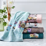 Produktbild fr 'Romantische Handtuchserie mit Blumen-Bordre'