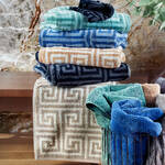 Produktbild f�r '�Handt�cher M�ander-Design, 100 % Baumwolle, 3 Gr��en, 5 Farbe'