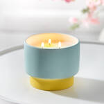 Produktbild fr 'Blumig frische Color-Block-Duftkerze'
