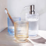 Produktbild fr 'Zeitlos eleganter Glas-Seifenspender fr das Bad, Pumpspender, Handseifenspender, Glasspender'