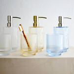 Produktbild f�r 'Zeitlos eleganter Glas-Seifenspender f�r das Bad, Pumpspender, Handseifenspender, Glasspender'