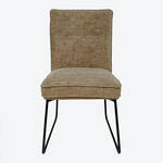 Produktbild f�r 'Weich gepolsterter Kufen-Stuhl City&nbsp;in Leinen-Optik'