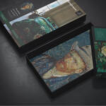 Produktbild fr 'Luxurise Satin-Bettwsche mit van Goghs Mandelblte'