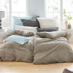 Produktbild f�r 'Unifarbener Bettbezug aus reinem, k�hlendem Leinen, Leinenbettw�sche'