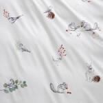 Produktbild fr 'Mako-Satin-Bettwsche mit feine Tierillustrationen'