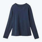 Produktbild fr 'Damen-Langarmshirt Marine - 95 % Baumwolle, 5 % Elasthan'