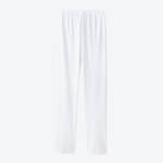 Produktbild fr 'Pyjama fr Damen - 100 % Baumwolle, Interlock-Jersey, Wei, dezente Applikationen bunter Satinbnder'