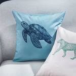 Produktbild f�r 'Elegante Kissenbezug Satin mit Schildkr�te 40/40 cm'