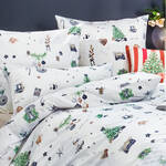 Produktbild fr 'Kissenbezug 40/80 cm zur Flanell-Bettwsche Christmas Tree - 100 % Baumwolle'
