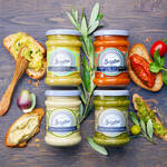 Produktbild fr 'Franzsische Gemse-Aufstriche: Bio-Zucchini-Aufstrich mit Curry'