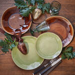Produktbild f�r 'Suppenteller: Elegantes Fayence-Geschirr in dezenten herbstlichen Farben'