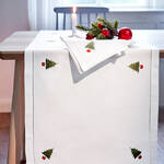 Produktbild fr 'Tischset: Handgestickte Weihnachtstischwsche Geschenke'